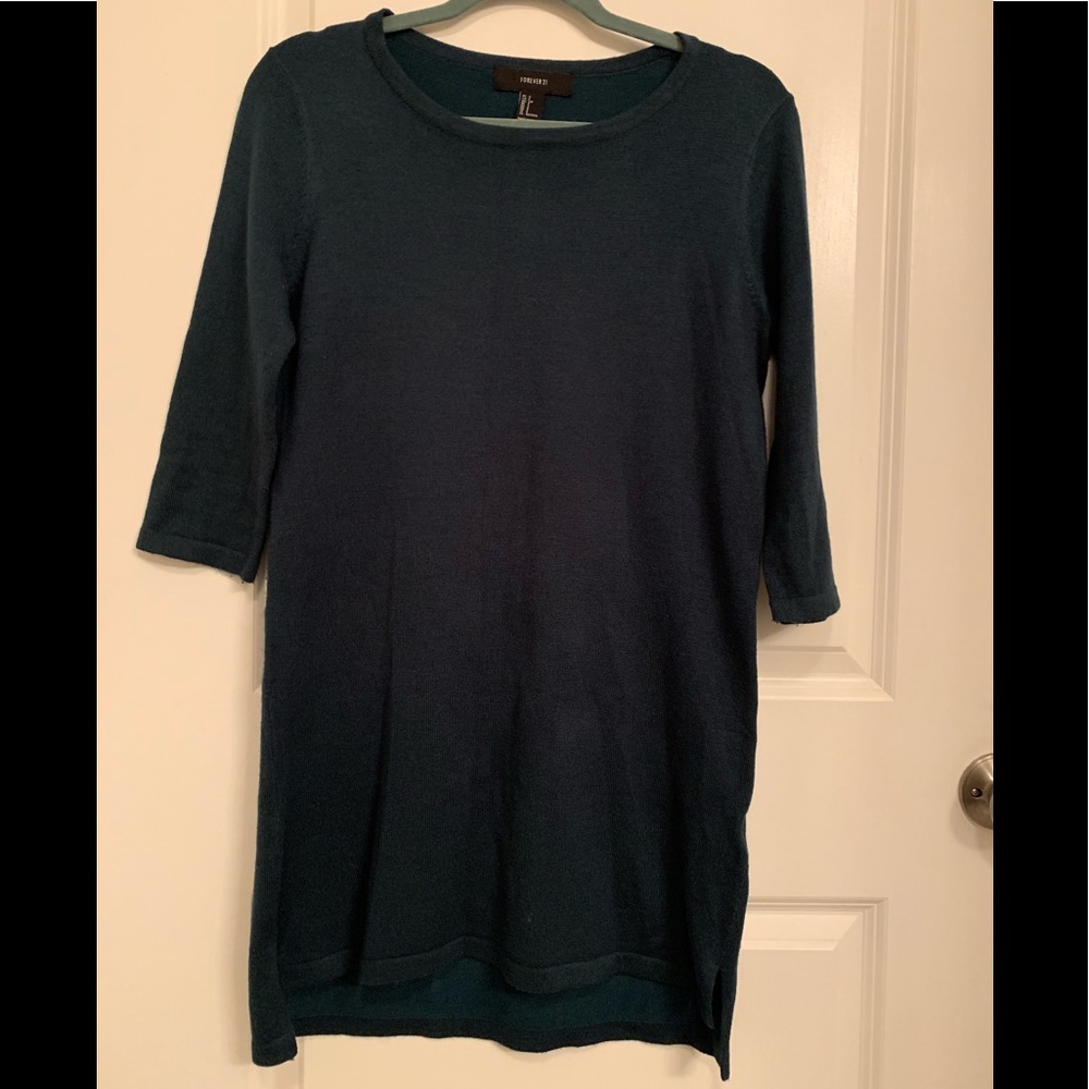 Forever 21 High Low Divided Knitting Dress